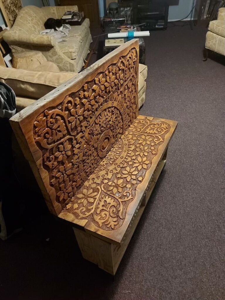 Bench Carving By Michael Doiron